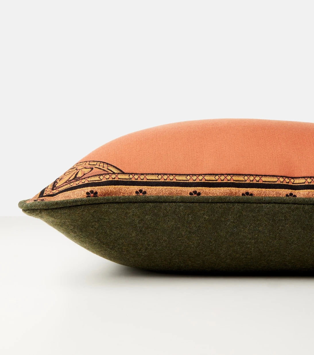 Etro - Herald embroidered cotton-blend cushion