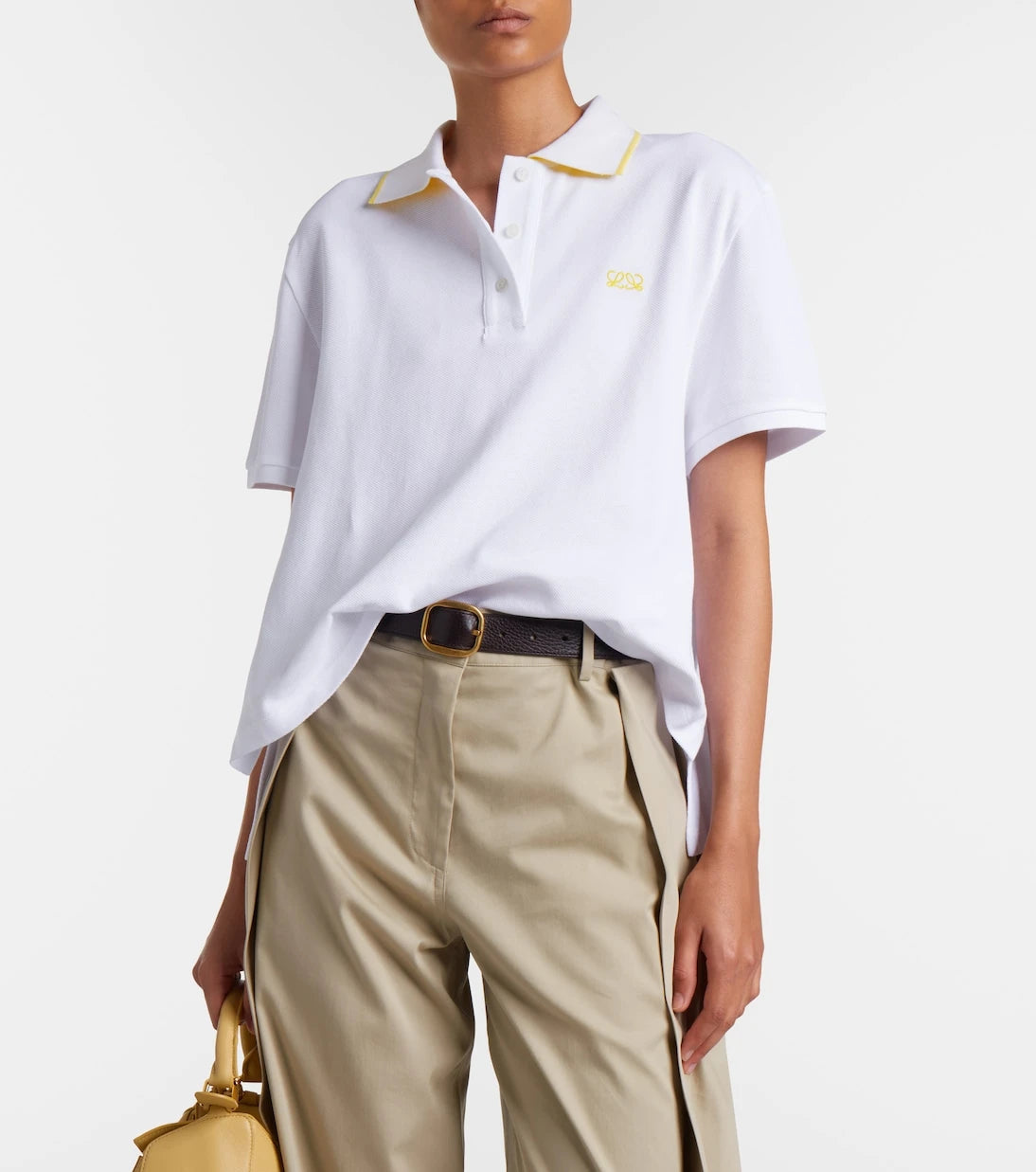 Loewe - Double L cotton piqué polo shirt