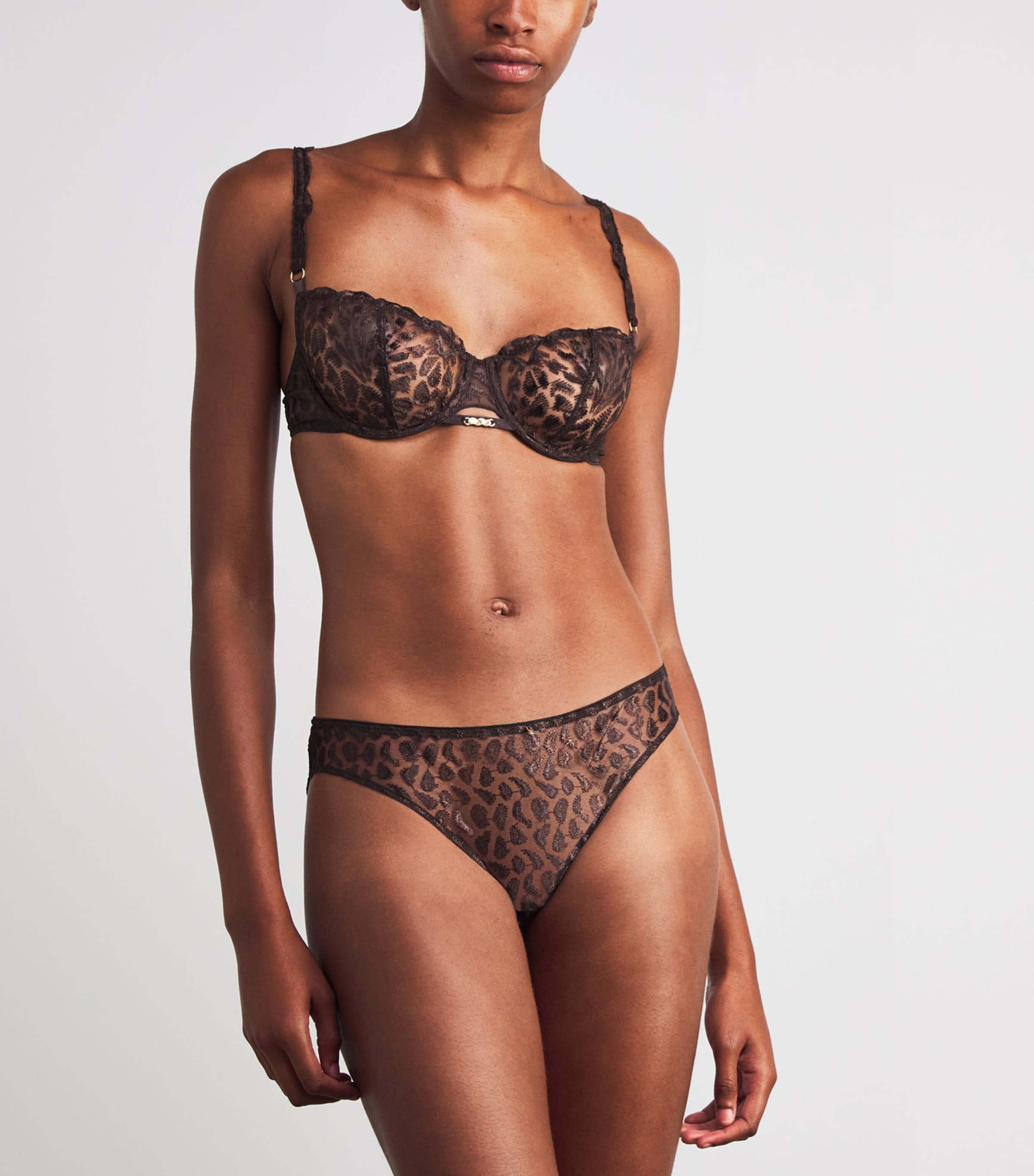 Aubade Brown Crazy in Love Half Cup Bra