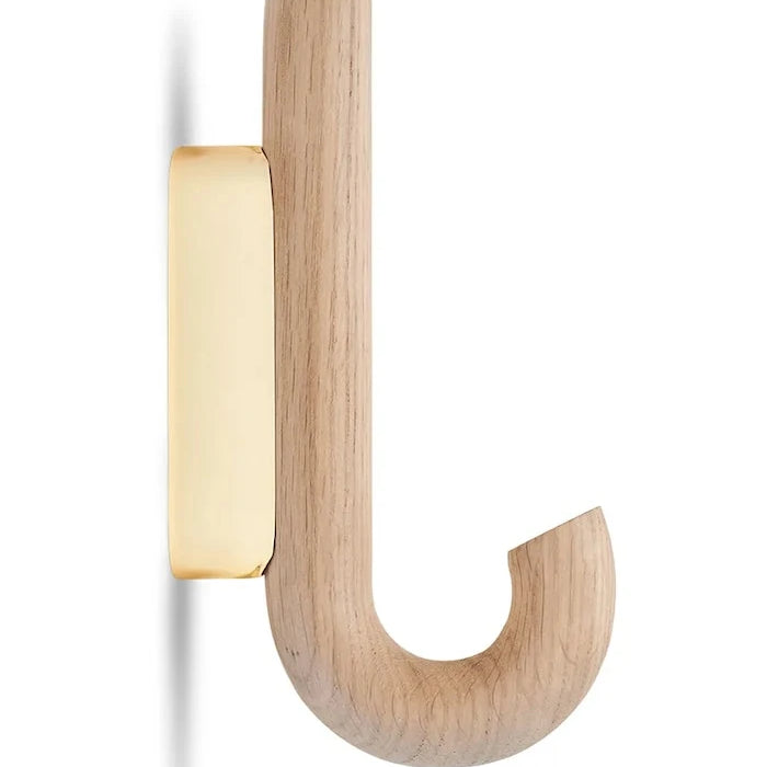 Gejst duvar askısı meşe ağacından 13,3 x 2 x 6,2 cm