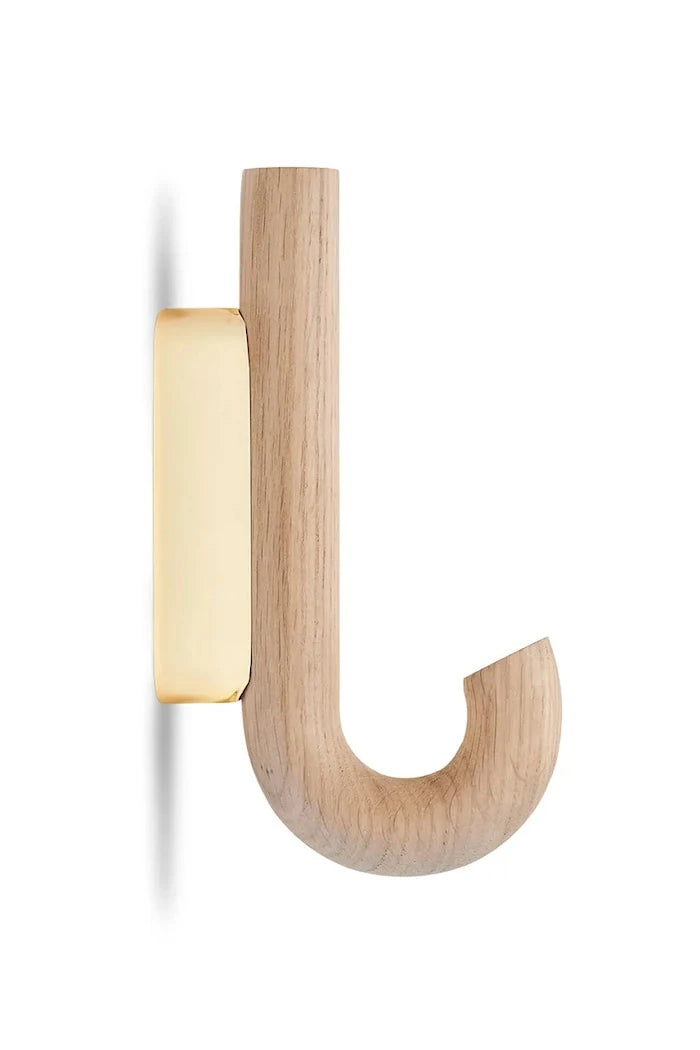 Gejst duvar askısı meşe ağacından 13,3 x 2 x 6,2 cm