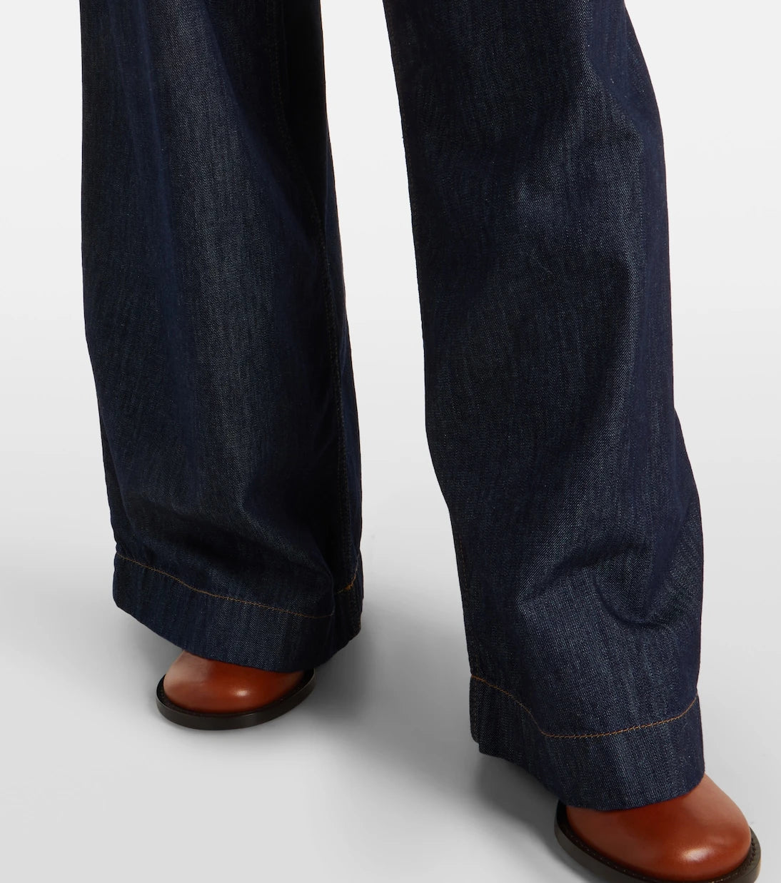 Dries Van Noten - Pleated high-rise wide-leg jeans