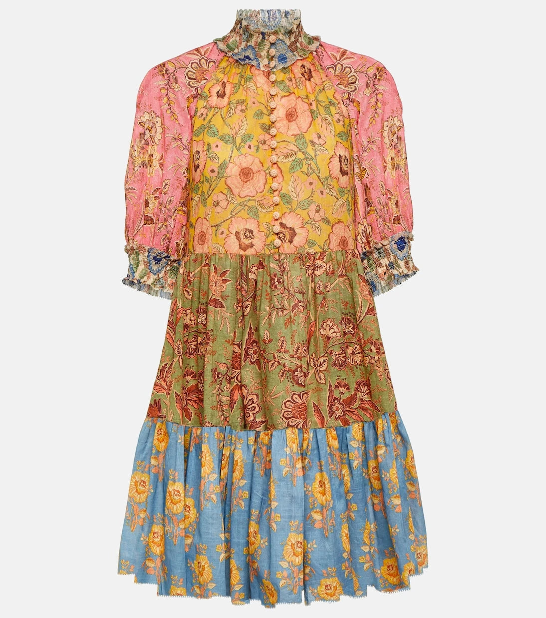 Zimmermann - Junie floral cotton minidress