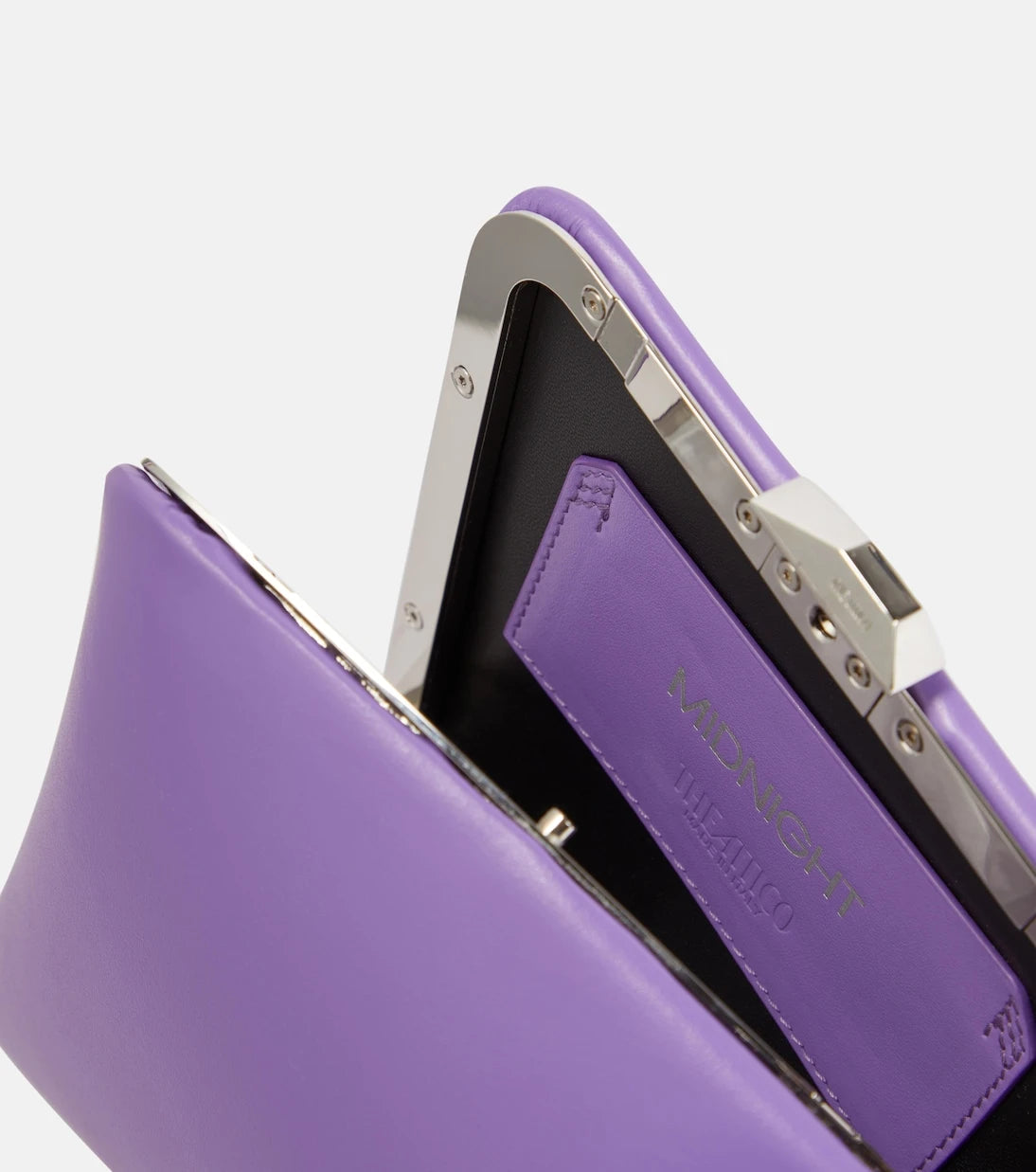 The Attico - Midnight Mini embellished leather clutch