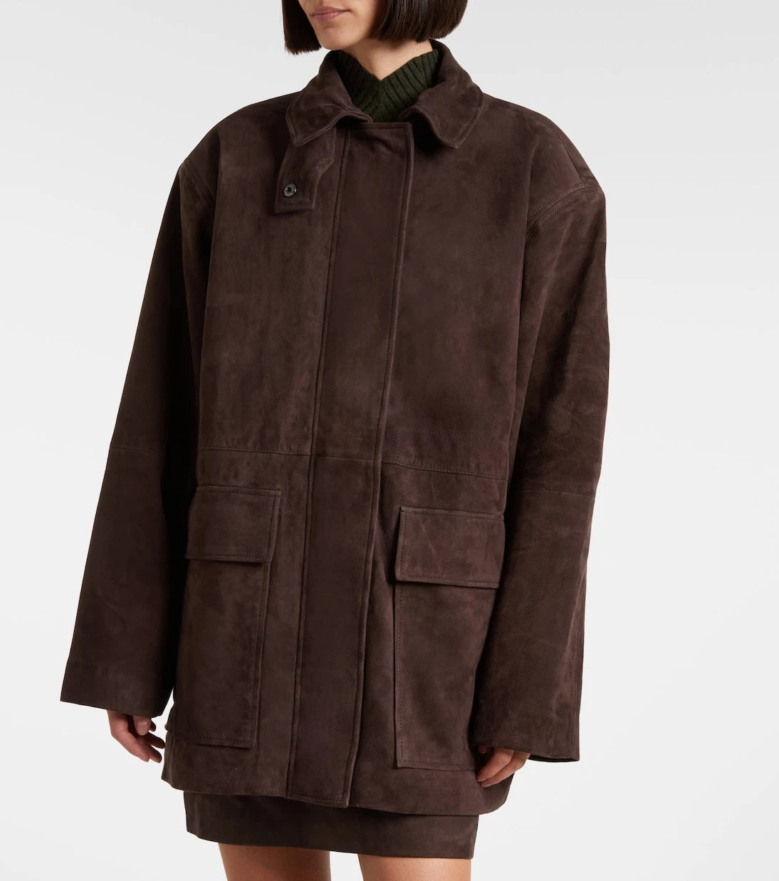 Rotate - Oversized suede jacket