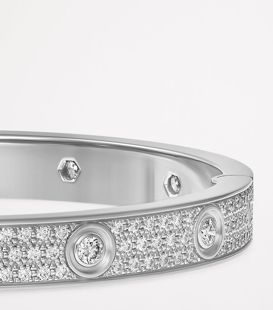 Cartier White Gold and Diamond LOVE Bracelet