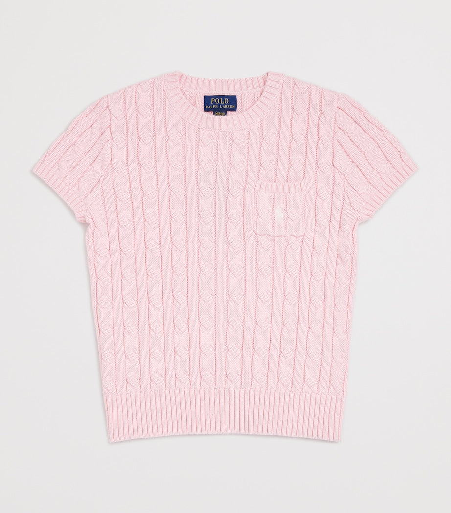 Ralph Lauren Kids Cotton Cable-Knit Top (7-14 Years)