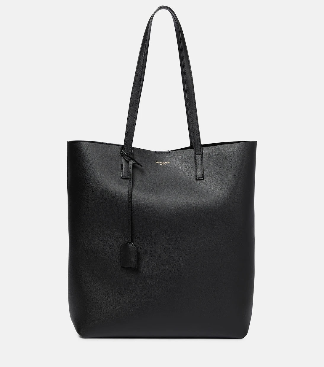 Saint Laurent - Shopping N/S leather tote bag