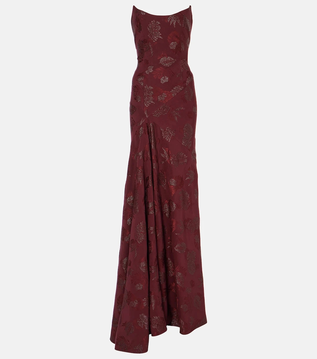 Markarian - Floral metallic corset gown