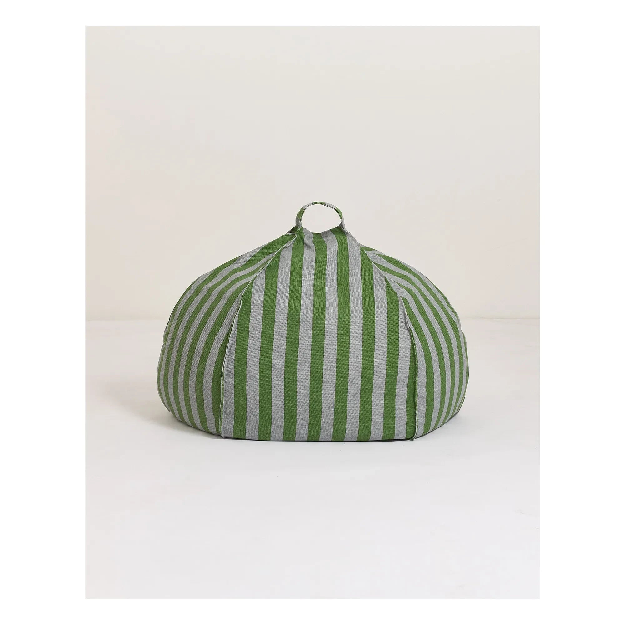 Nobodinoz - Vibes round pouffe | Dark green