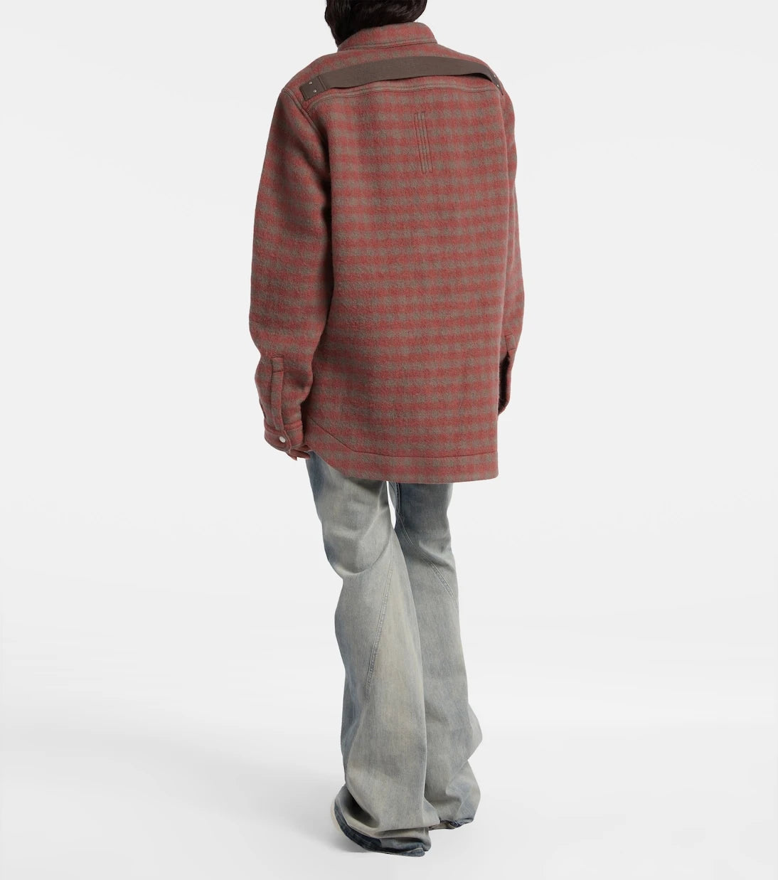 Rick Owens - Checked virgin wool overshirt