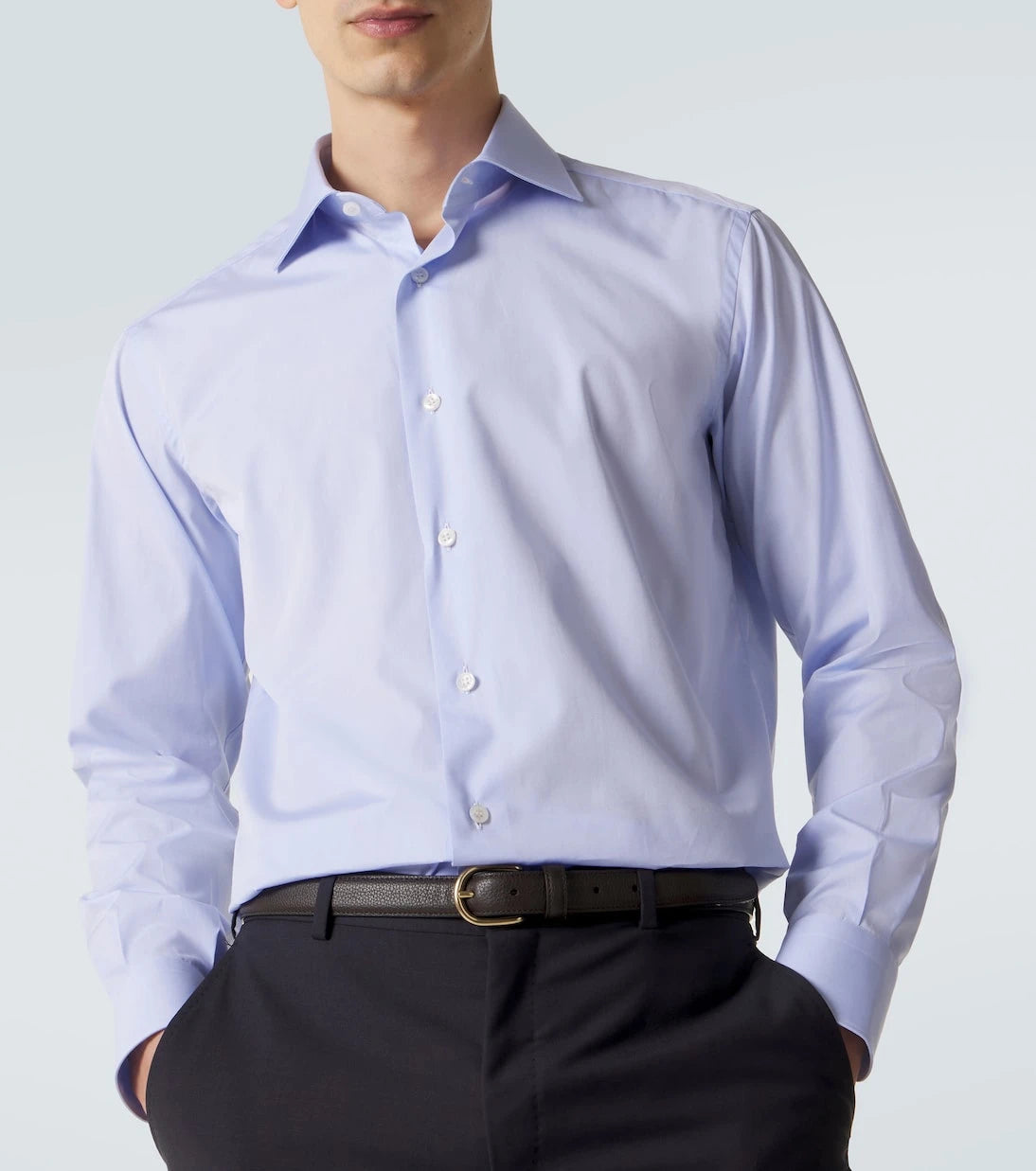Brioni - قميص أكسفورد قطن ويليام