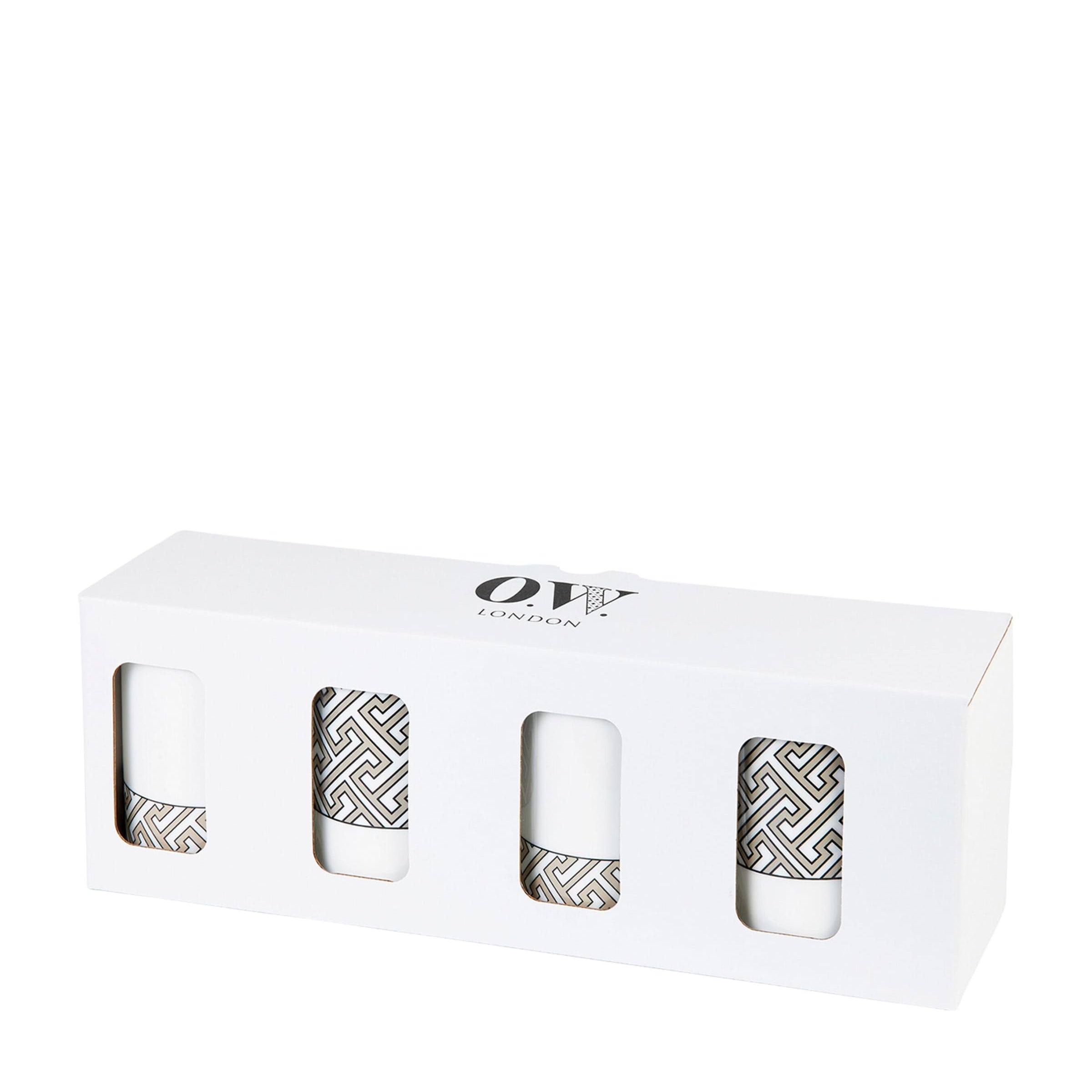 O.W.London Set of 4 Maze Mugs