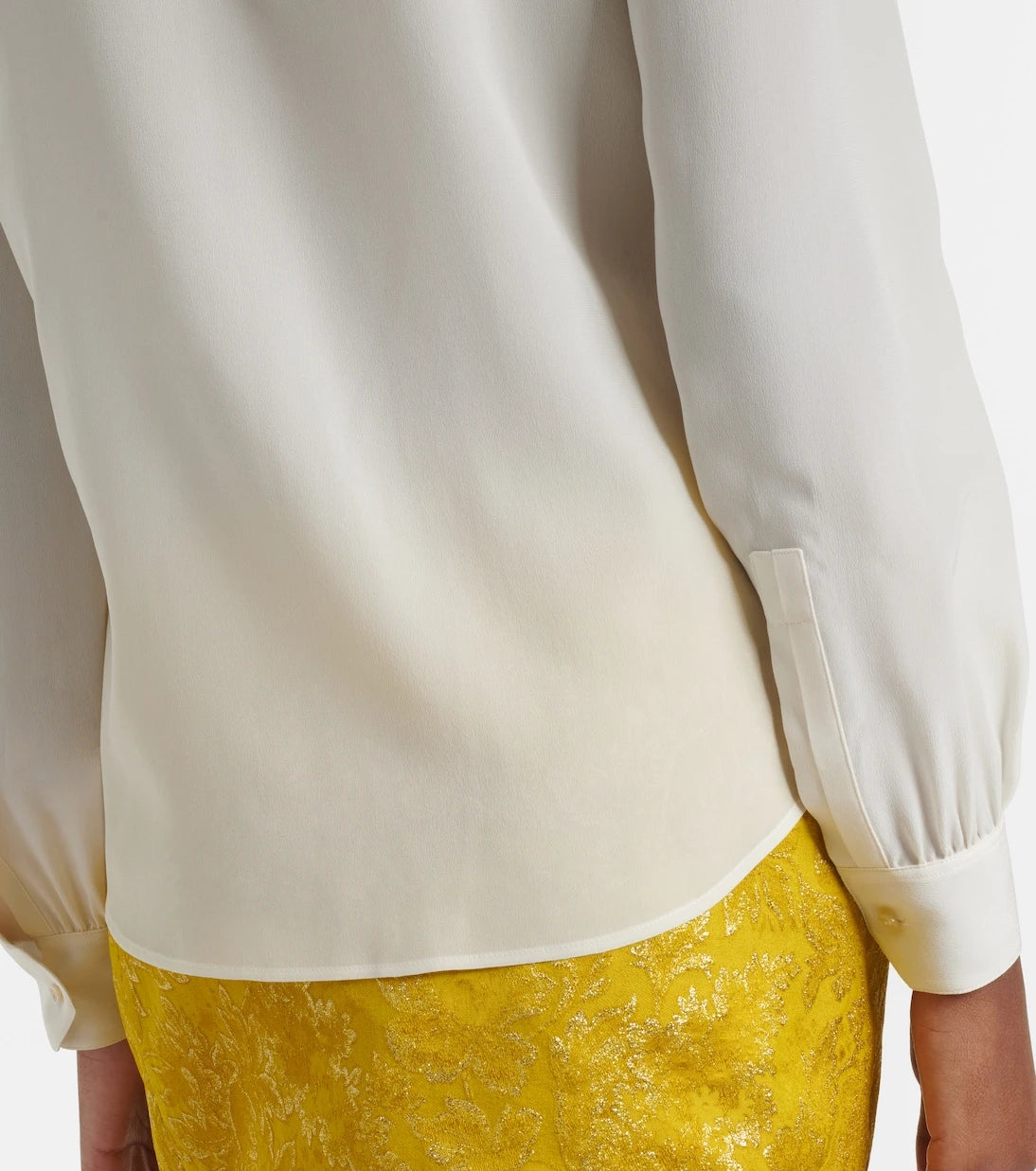 Saint Laurent - Tie-neck silk blouse