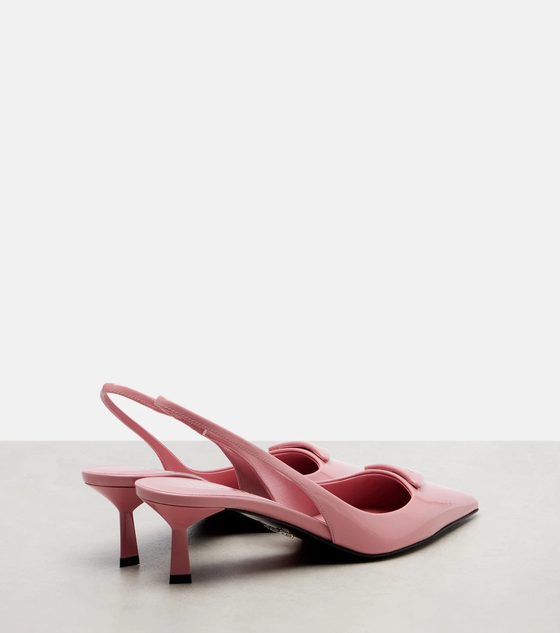 Prada - Patent leather slingback pumps