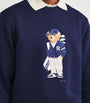 Cotton-Blend Performance Polo Bear Sweatshirt
