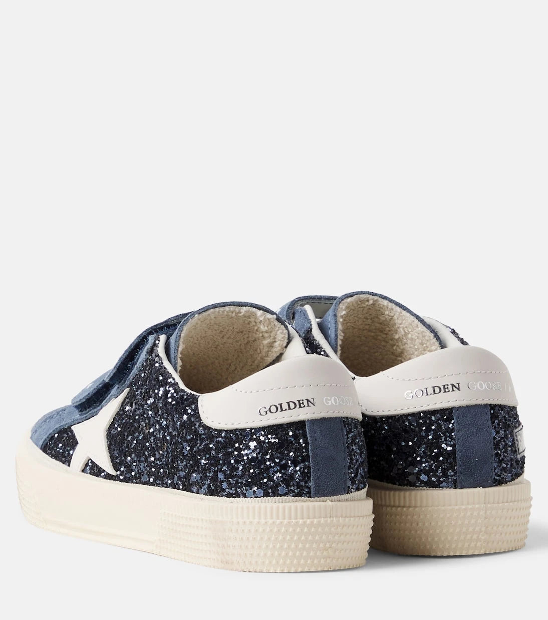Golden Goose Kids - May glitter suede sneakers