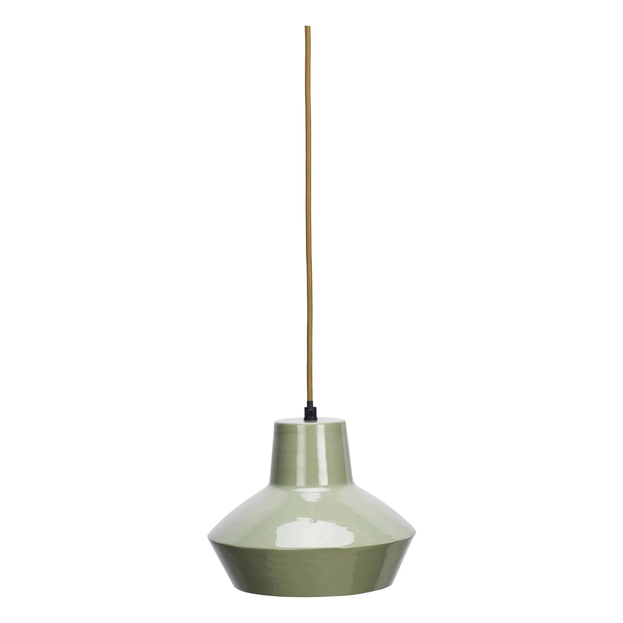 Madam Stoltz - Enamelled metal suspension | Green