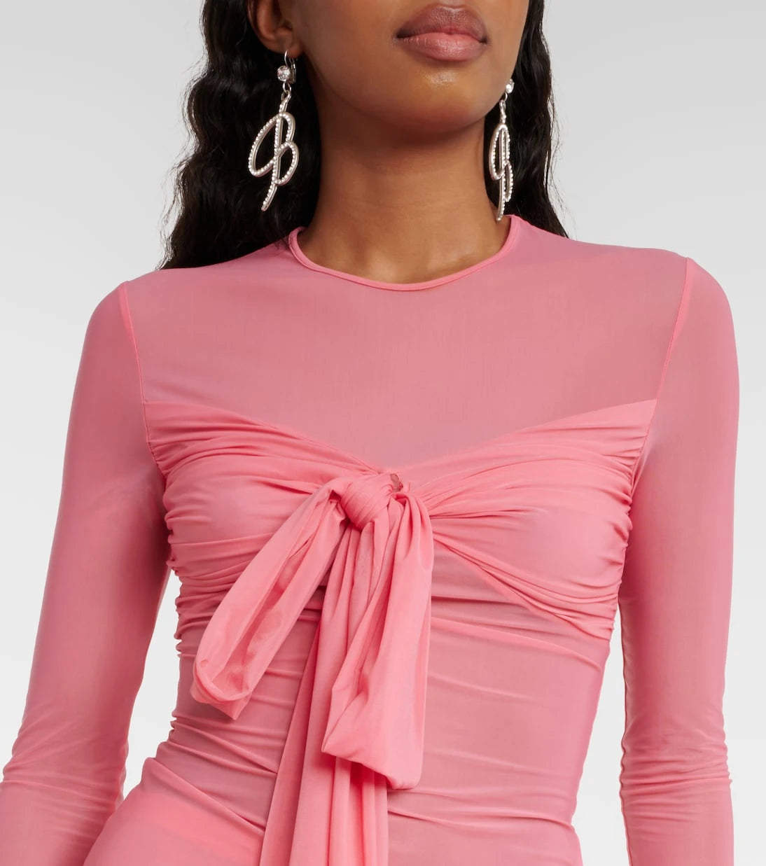 Blumarine - بلوزة جيرسيه بتفاصيل فيونكة