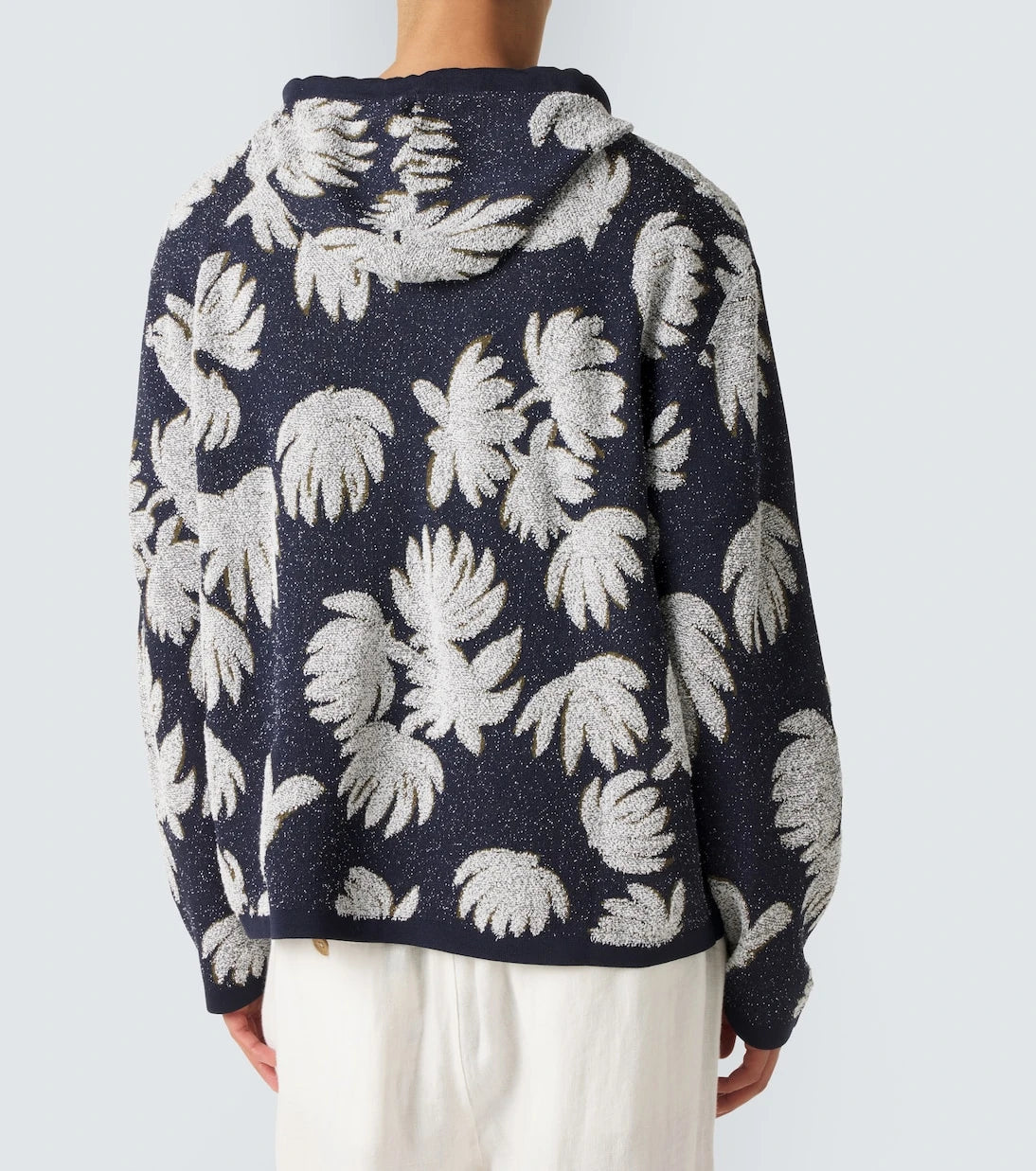Commas - Jacquard terry hoodie