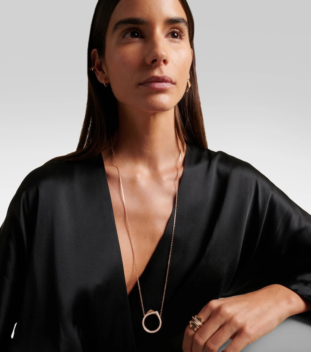 Repossi - Antifer 18kt rose gold necklace with diamonds