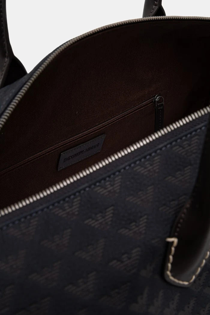 Emporio Armani erkek deri seyahat çantası