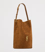 Beige Suede Niki Bucket Bag