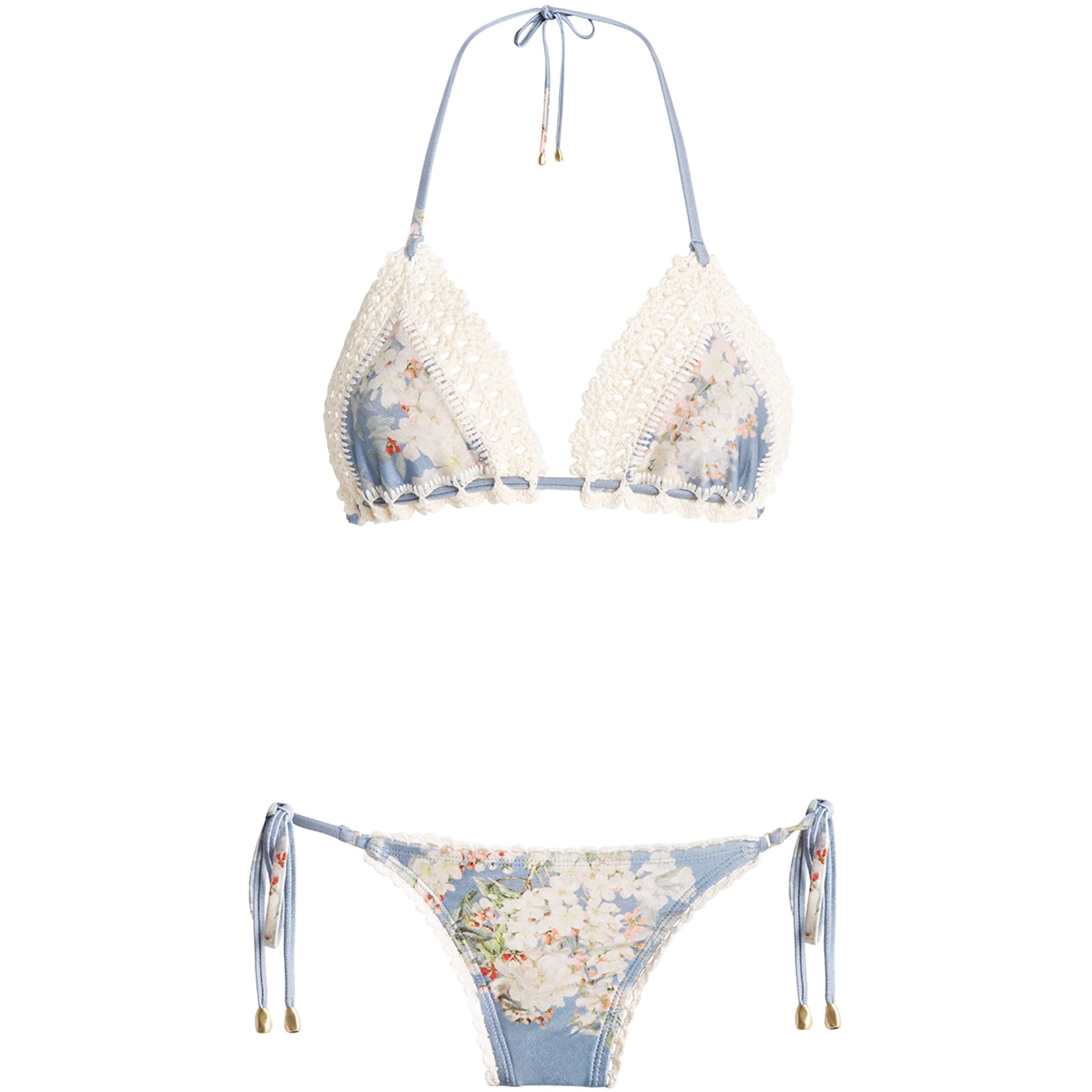 Blue Crochet Cascadian Bikini