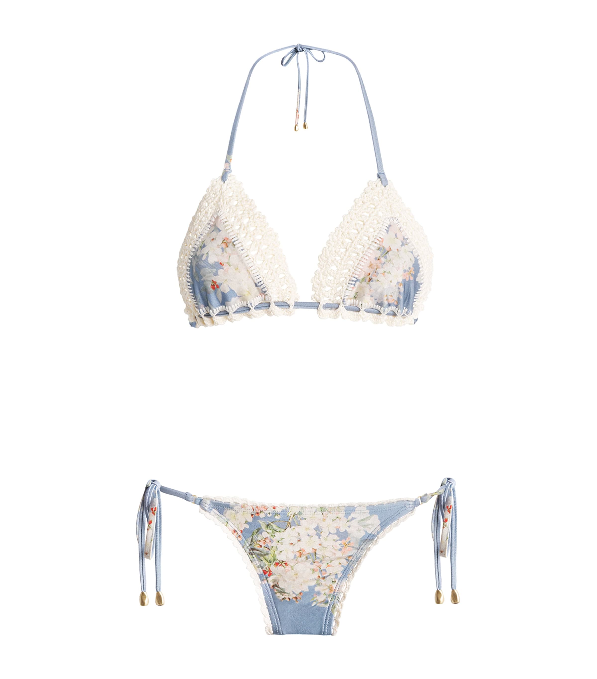 Blue Crochet Cascadian Bikini