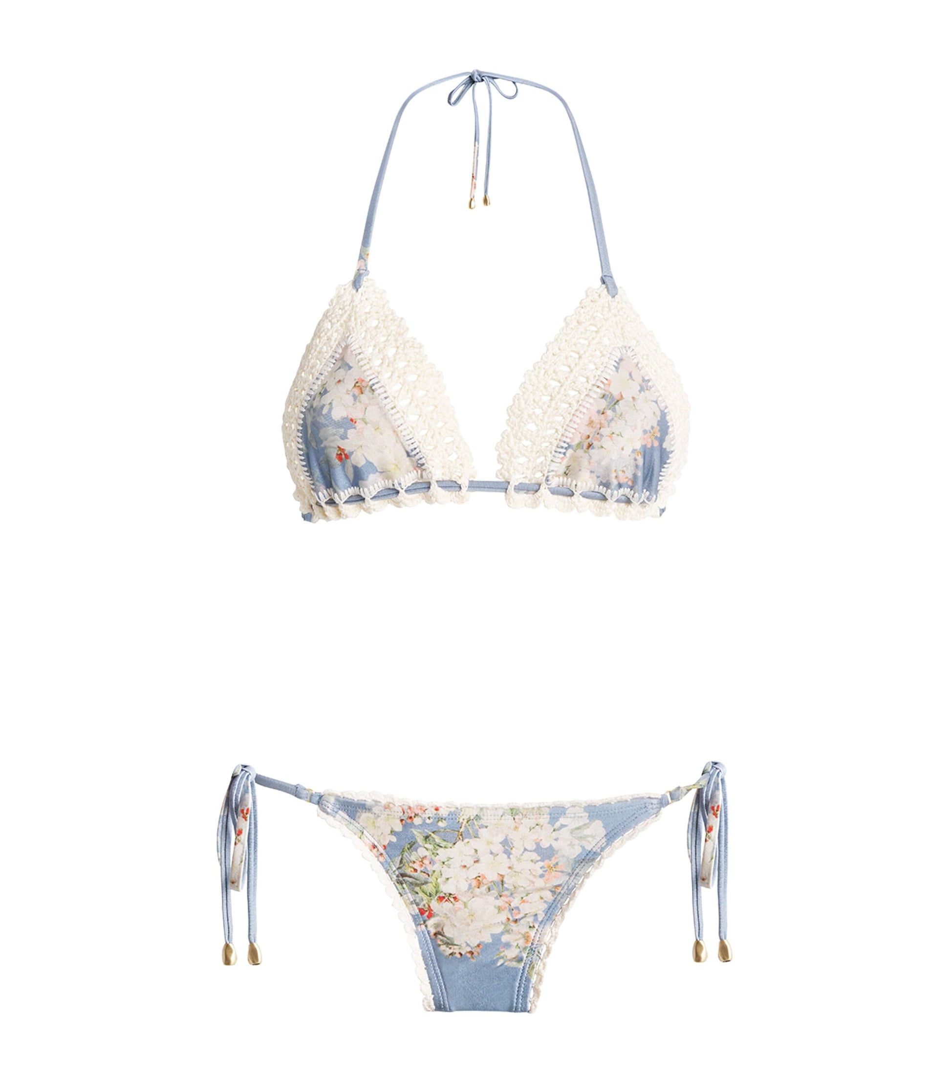 Blue Crochet Cascadian Bikini