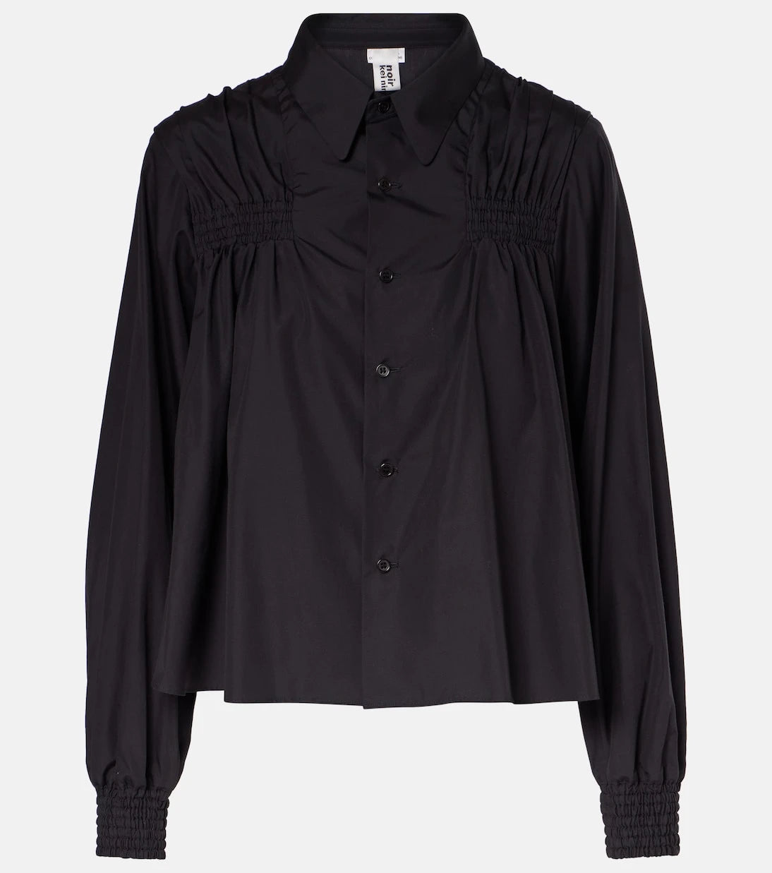 Noir Kei Ninomiya - Shirred cotton shirt