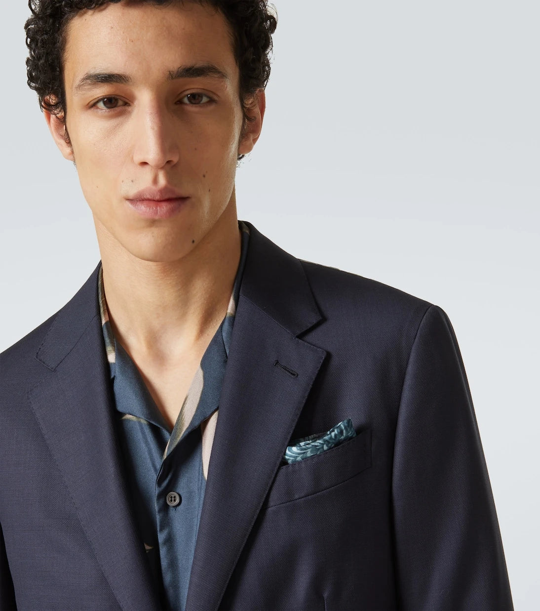 Dries Van Noten - Printed silk pocket square