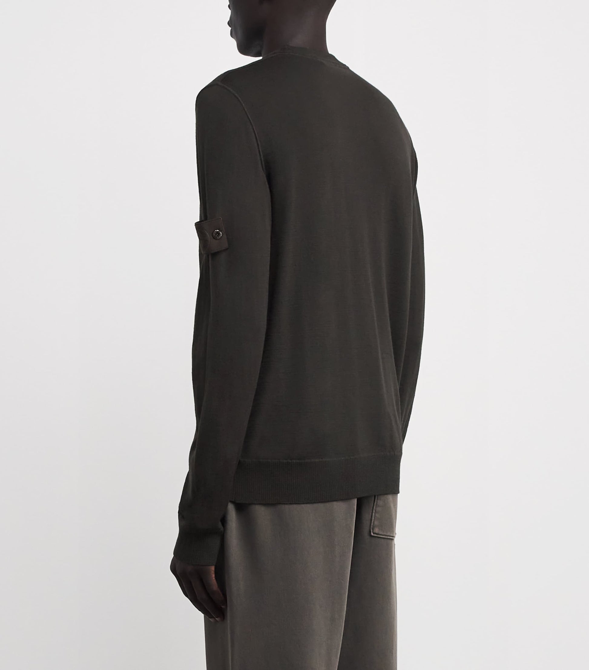 Stone Island Brown Wool Ghost Sweater