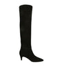 Gianvito Rossi Black Suede Elise Knee-High Boots 55