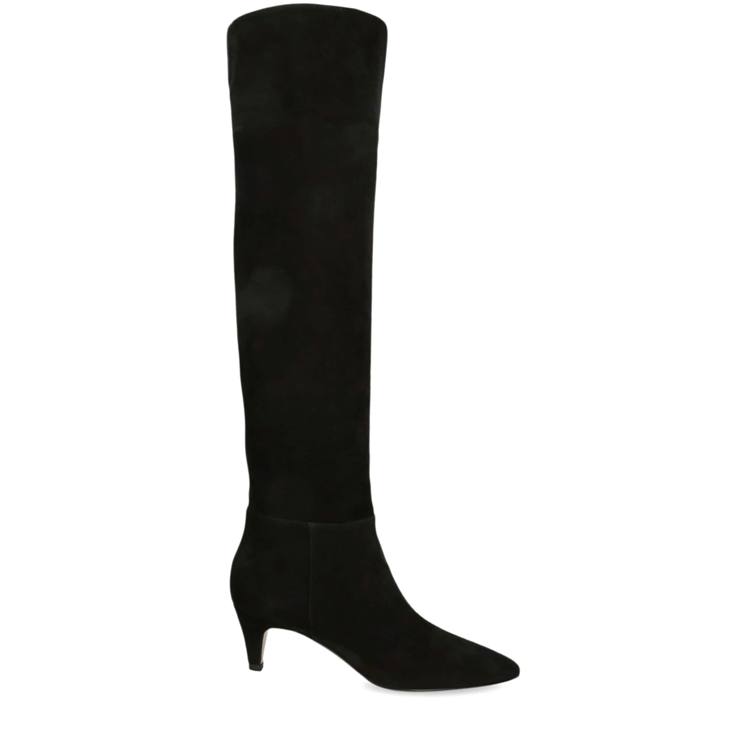 Gianvito Rossi Black Suede Elise Knee-High Boots 55