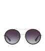 Grey Metal Round Sunglasses