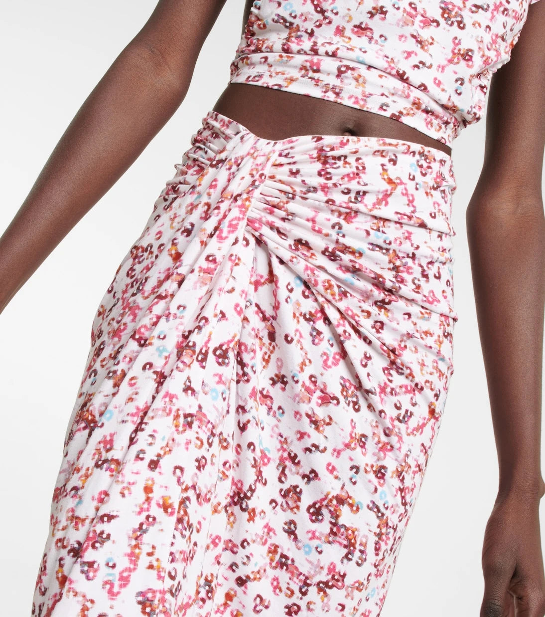 Marant Etoile - Jeldia printed jersey midi skirt
