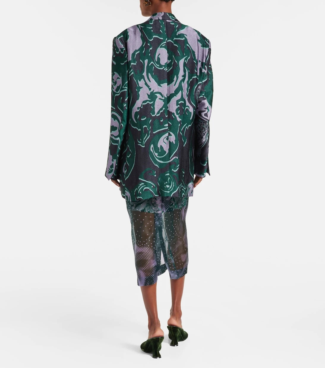 Dries Van Noten - Desenli blazer