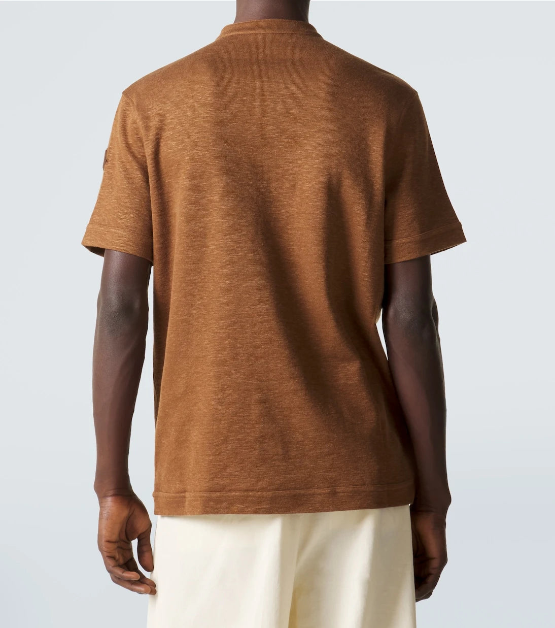 Moncler - Cotton and linen-blend polo shirt