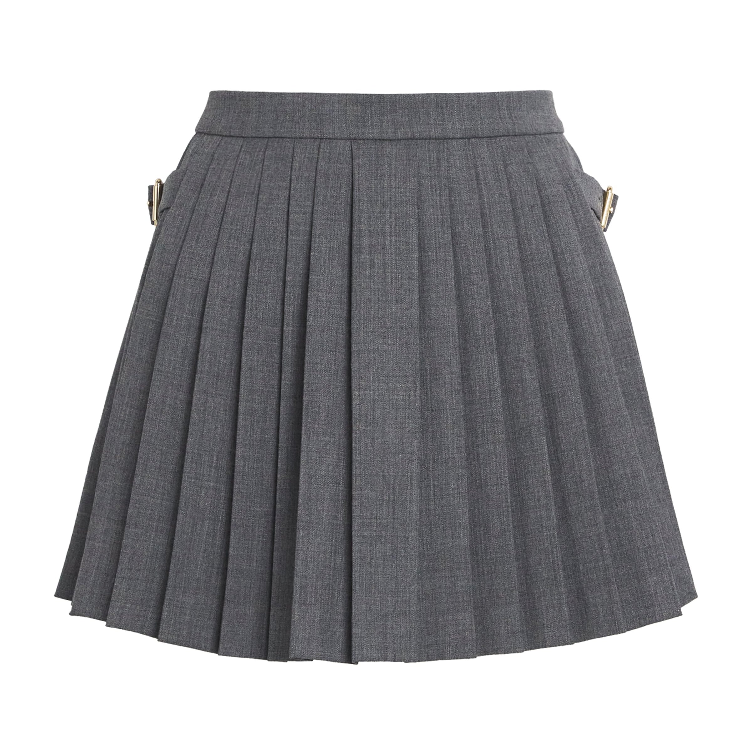 Black Pleated Mini Skirt