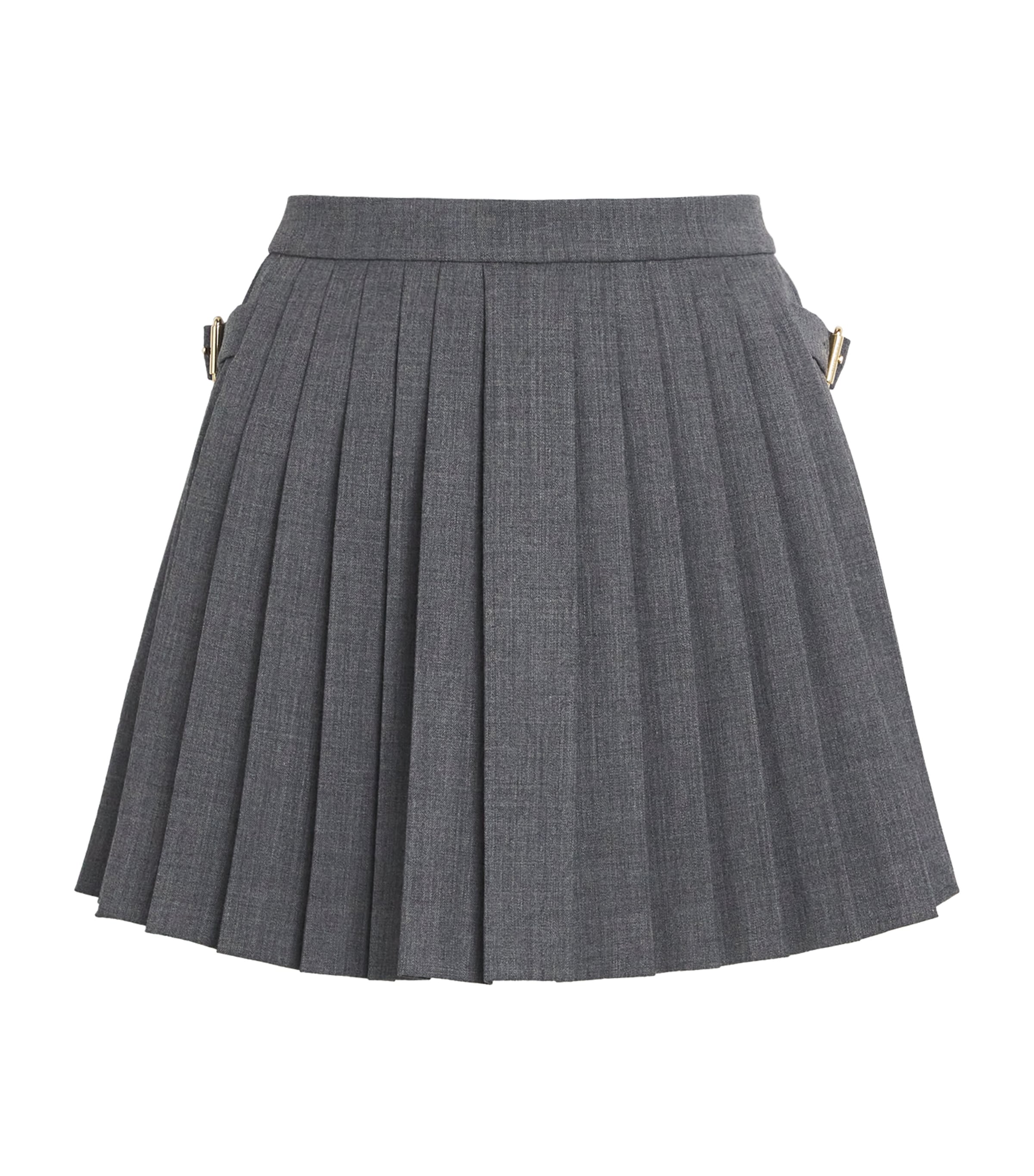 Black Pleated Mini Skirt