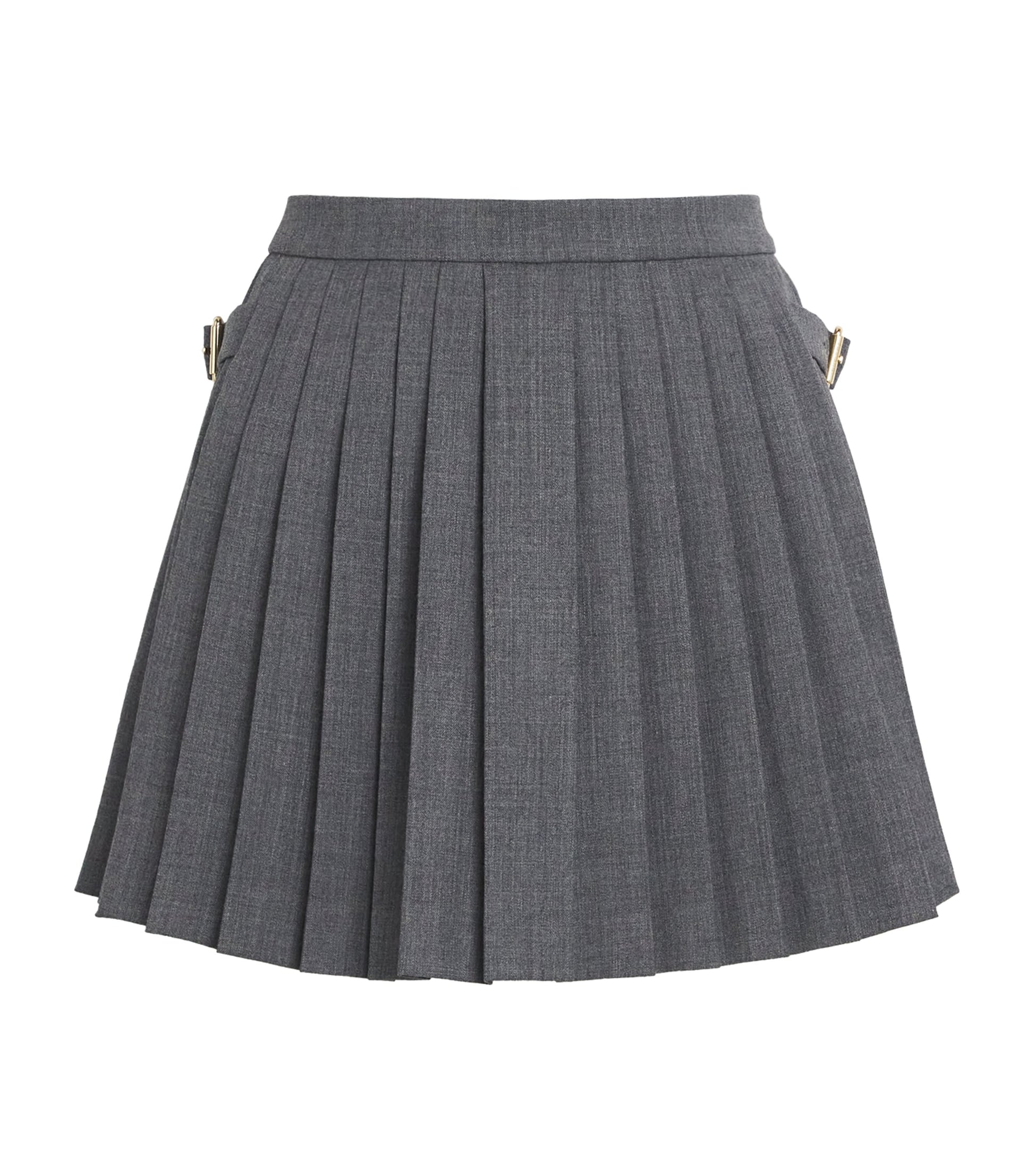 Black Pleated Mini Skirt