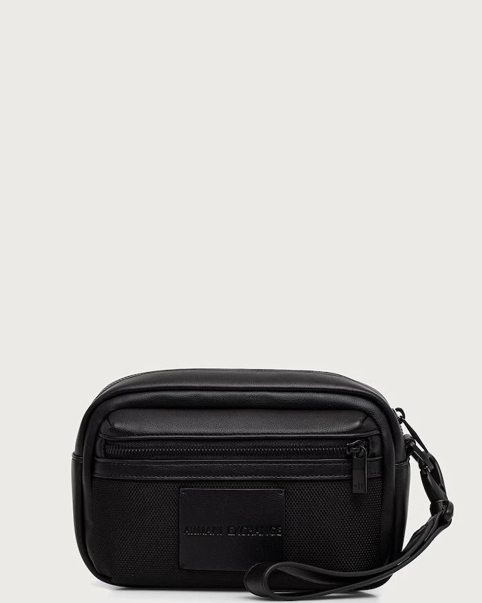 Armani Exchange Erkek Suni Deri Kozmetik Çantası