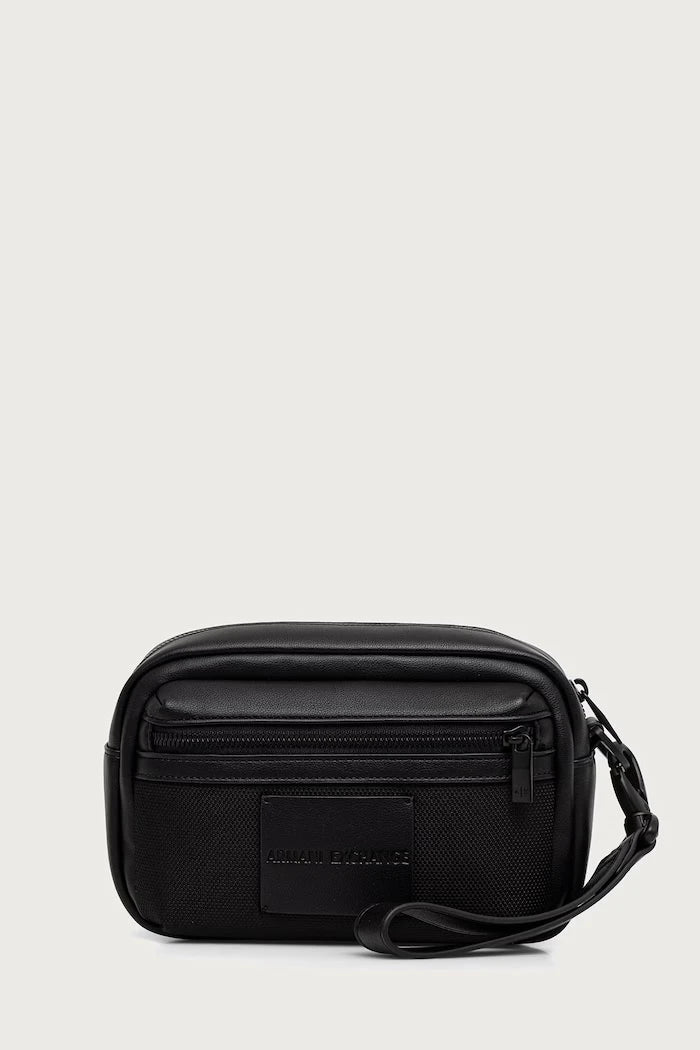 Armani Exchange Erkek Suni Deri Kozmetik Çantası