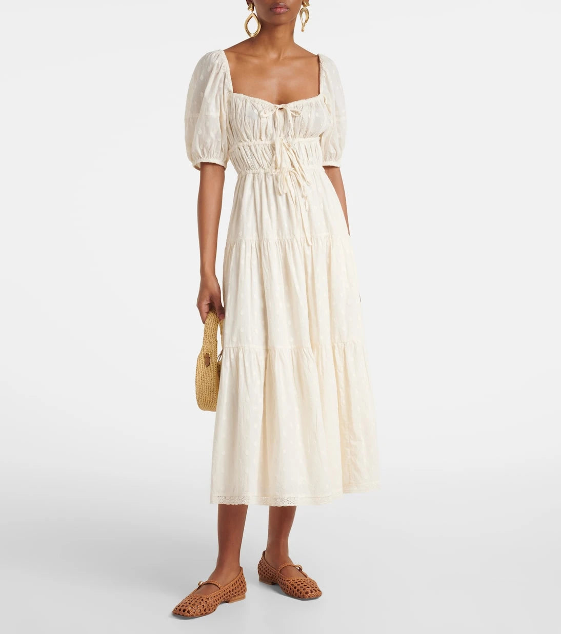 Ulla Johnson - Palma gathered cotton maxi dress