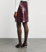 Self-Portrait Patent Leather Mini Skirt