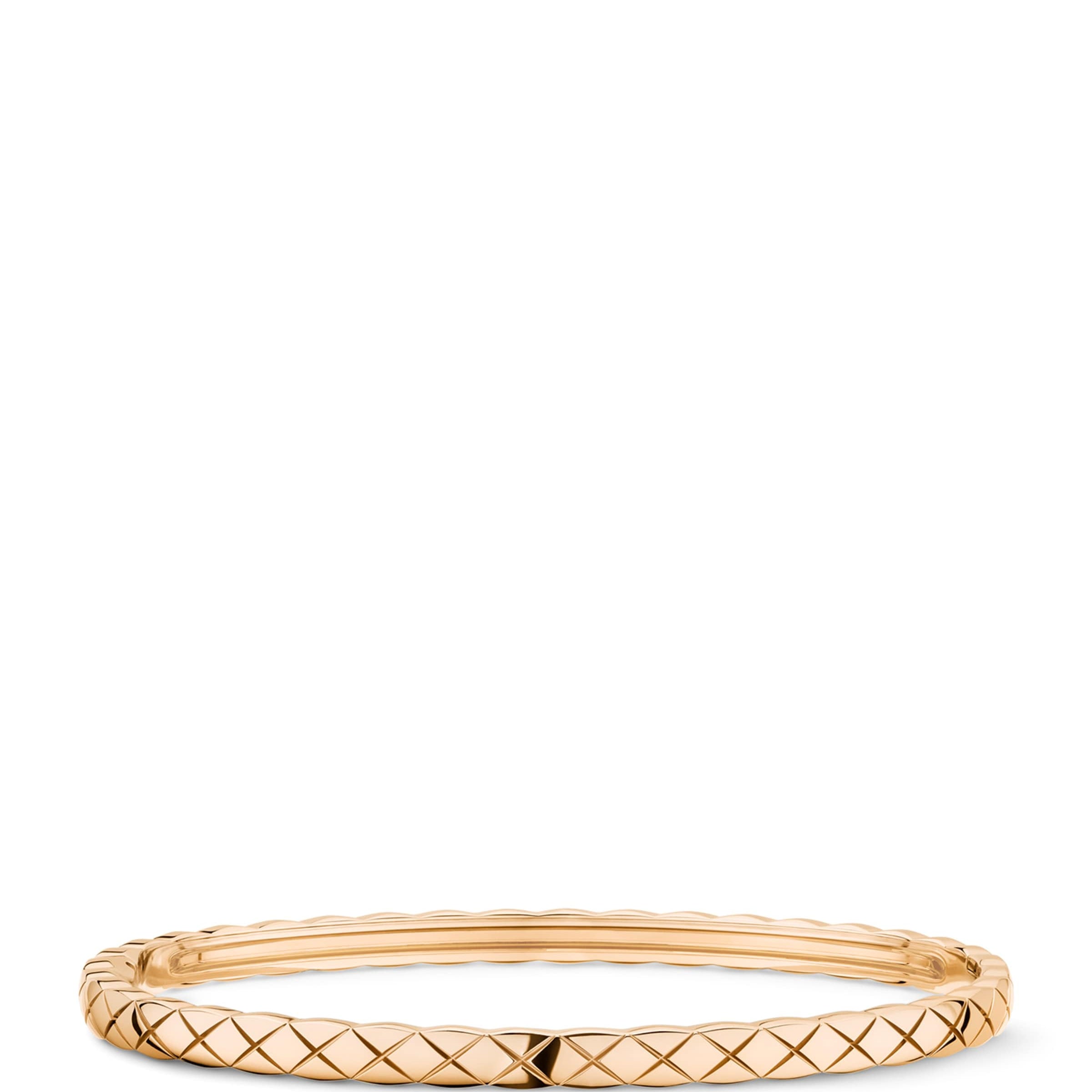 CHANEL Beige Gold Coco Crush Bangle