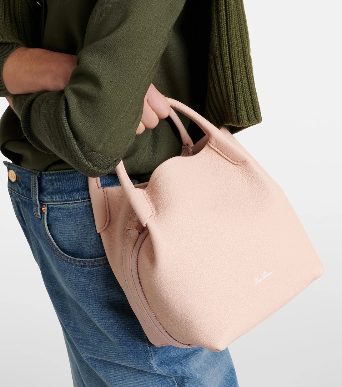 Loro Piana - Bale Small leather tote bag