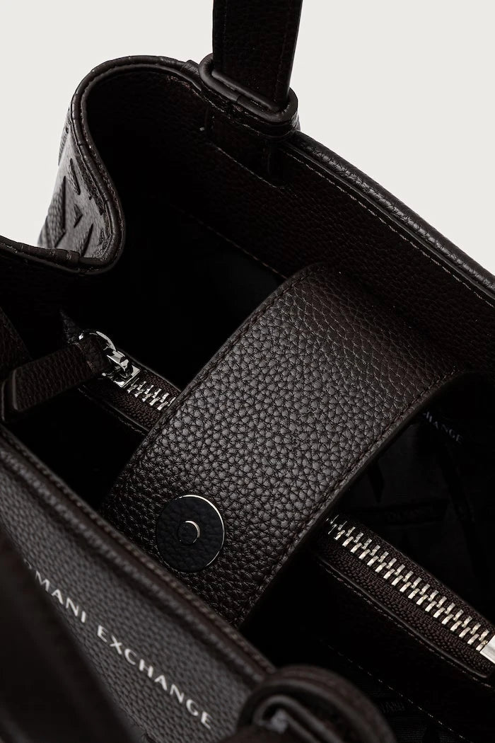 Armani Exchange kadın tote çanta suni deriden