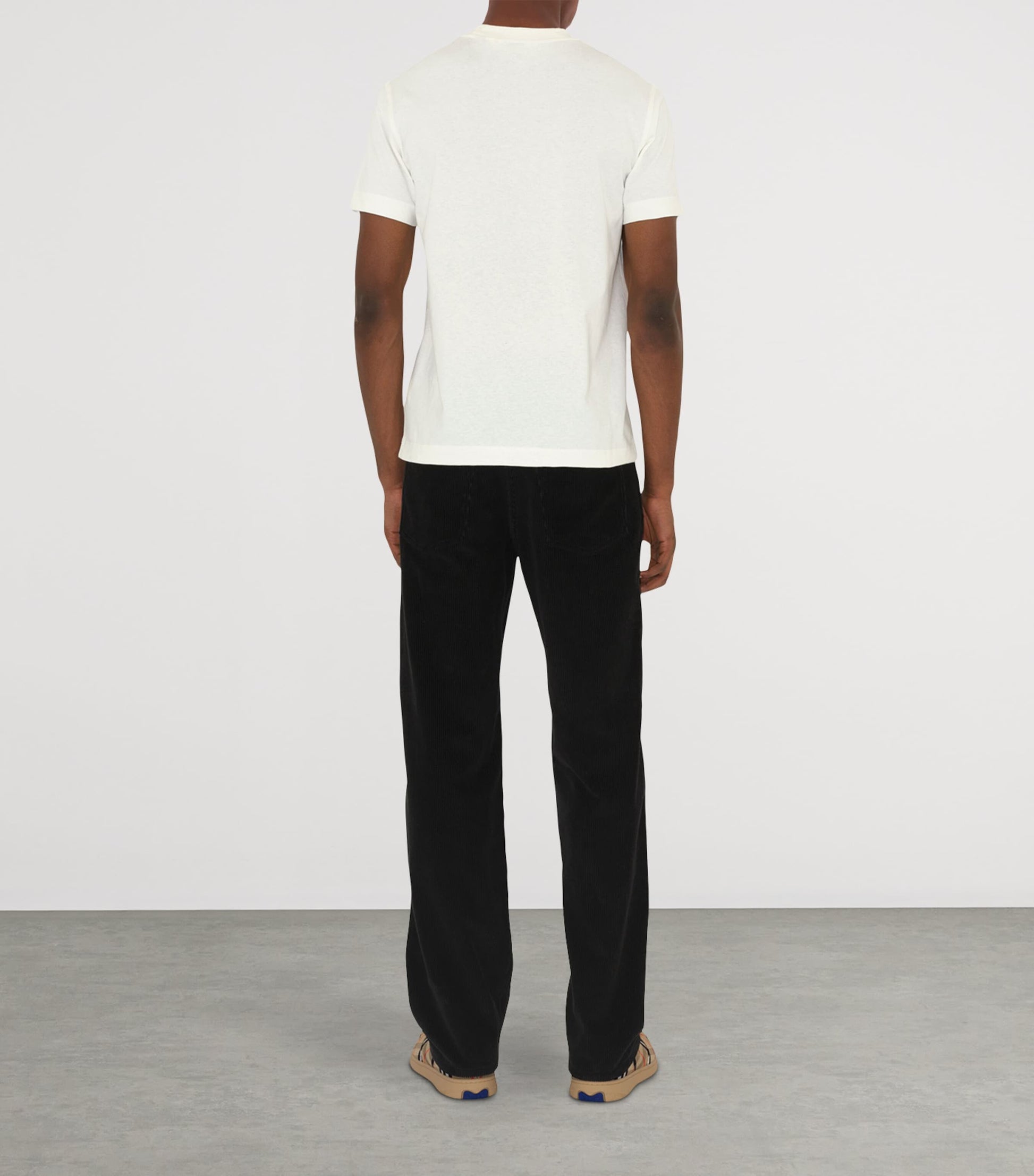 Burberry Cotton Check-Trim T-Shirt